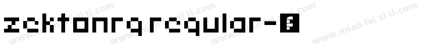 zektonrg regular字体转换